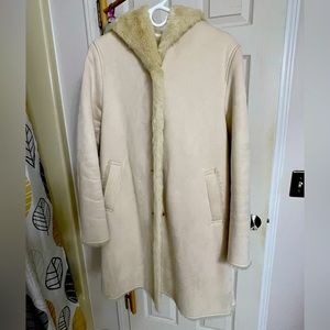 Uniqlo faux shearling coat